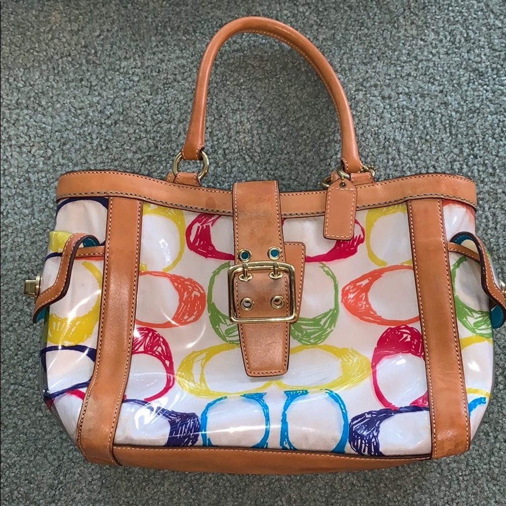 Multicolor COACH purse!